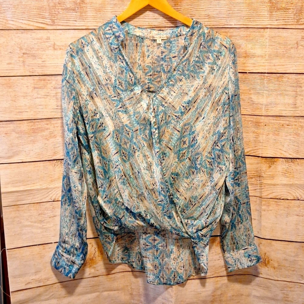 Olivia Graye blouse blue small